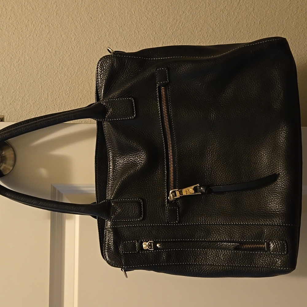 Beautiful black leather bag